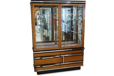 Lot 242 - An Art Deco oak and rosewood shop display...