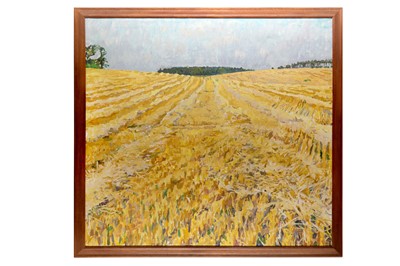 Lot 150 - Chris Cooper Cornfield Oil on Canvas 101 x...