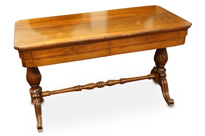 Lot 761 - A Continental walnut writing table, of...