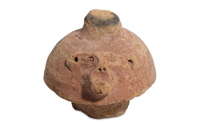 Lot 11 - AN EGYPTIAN TERRACOTTA CANOPIC JAR LID New...