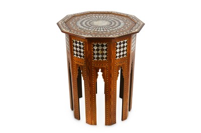 Lot 86 - AN OCCASIONAL TABLE WITH STAR MOTIF Ottoman...