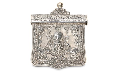 Lot 110 - A REPOUSSÉ SILVER SABRETACHE Ottoman Balkans,...