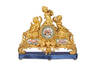 Lot 26 - A FINE MID 19TH CENTURY FRENCH GILT BRONZE AND...