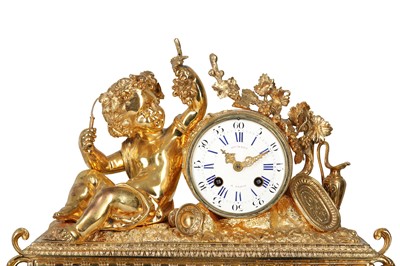 Lot 24 - A 19TH CENTURY FRENCH ORMOLU AND PORCELAIN...