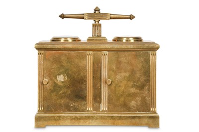 Lot 46 - A LATE 19TH CENTURY FRENCH GILT BRONZE DESK...