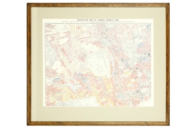 Lot 197 - A reproduction map 'Descriptive Map of London...