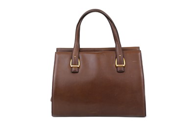 Lot 402 - Gucci Brown Vintage Handbag, smooth leather...