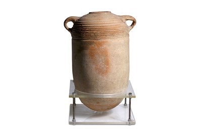 Lot 137 - A BYZANTINE TERRACOTTA STORAGE AMPHORA Circa...