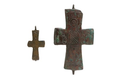 Lot 139 - TWO BYZANTINE CROSSES Circa 9th - 11th Century...