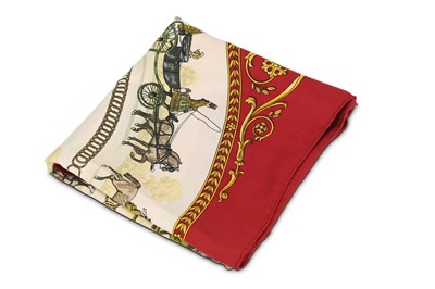 Lot 81 - Hermes 'La Promenade de Longchamps' Silk Scarf,...