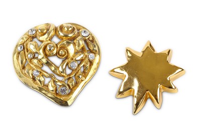 Lot 49 - Two Christian Lacroix Brooches, c. 1991, the...