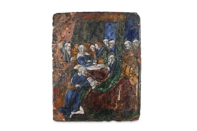 Lot 221 - A 16TH CENTURY LIMOGES ENAMEL DEPICTING THE...