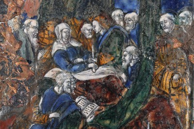 Lot 221 - A 16TH CENTURY LIMOGES ENAMEL DEPICTING THE...