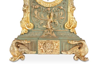 Lot 22 - A LATE 19TH CENTURY PAINTED AND GILT METAL...