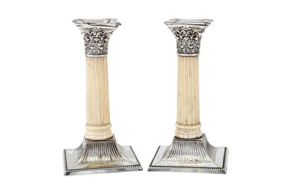 Lot 259 - A pair of late 19th century silver plated and...