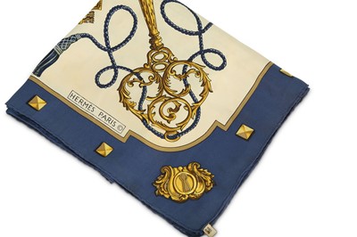Lot 61 - Hermes 'Les Cles' Silk Scarf, designed in 1965...