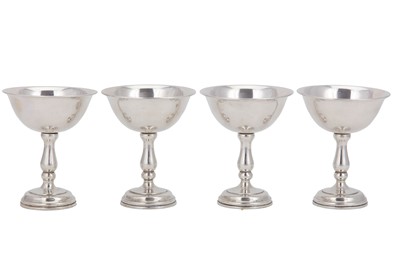 Lot 181 - A set of four late 20th century Greek sterling...