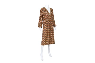 Lot 255 - Missoni V-Neck Dress, 1970s, in shades of gold,...