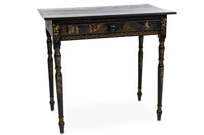 Lot 778 - A Georgian Chinoiserie side table, with a...