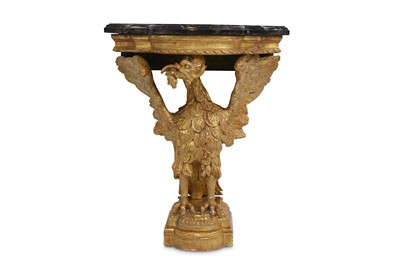 Lot 128 - A 19TH CENTURY GEORGE III STYLE GILTWOOD AND...