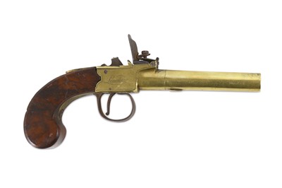 Lot 224 - A flint boxlock pistol by Archer of London,...