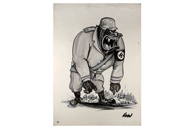 Lot 15 - Low (David, 1891-1963) ARR Ape in Nazi uniform,...