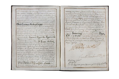 Lot 150 - Manuscript, Italian.-  Doctorate book, in...