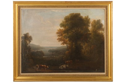 Lot 551 - 19TH CENTURY ENGLISH SCHOOL Pastoral landscape...