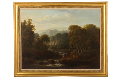 Lot 552 - 19TH CENTURY ENGLISH SCHOOL Pastoral landscape...