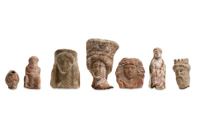 Lot 67 - A GROUP OF TERRACOTTA FIGURAL FRAGMENTS Circa...