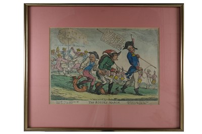 Lot 24 - Rowlandson (Thomas) The rogue's march, plate...