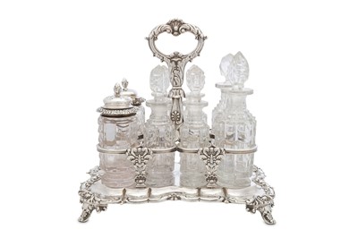 Lot 278 - A George IV sterling silver cruet / condiment...