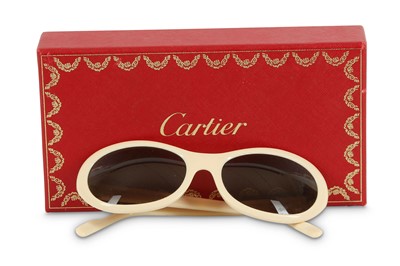 Lot 83 - Cartier Trinity Sunglasses, ivory-style frames...