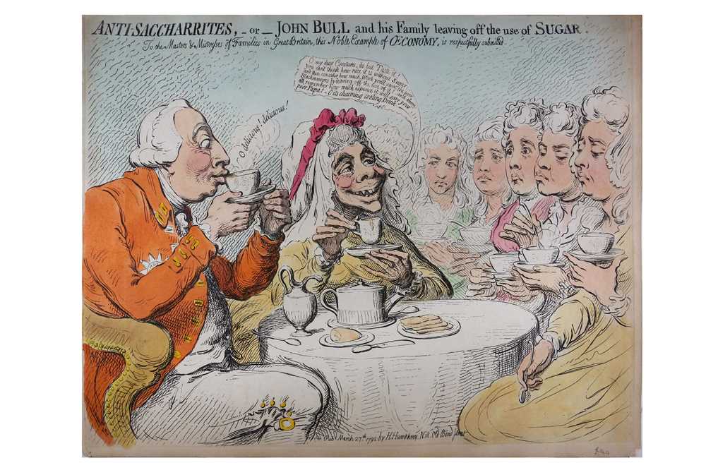 Lot 6 - Gillray (James) Anti-saccharites, -or- John...