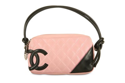 Lot 409 - Chanel Pink Ligne Cambon Pochette, c. 2004,...