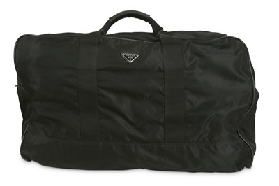 Lot 149 - Prada Black Nylon Holdall, Saffiano leather...