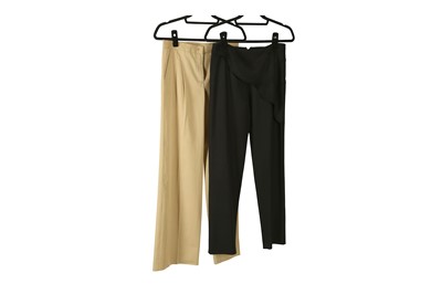 Lot 183 - Two Pairs of Fendi Trousers, to include a high...