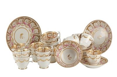 Lot 568 - A circa 1800-1810 part tea and coffee set,...