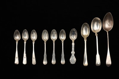 Lot 48 - A mixed group of 19th century Danish silver...