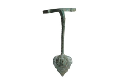 Lot 119 - A ROMAN BRONZE OINOCHOE HANDLE Circa 1st – 2nd...