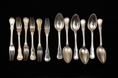 Lot 49 - A matched set of 19th century Danish silver...