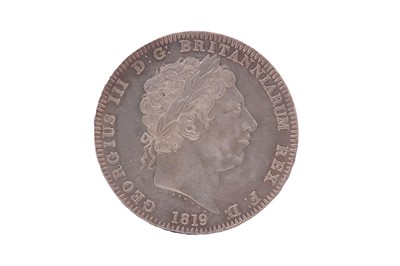 Lot 92 - George III, Crown 1819, laureate head right, R....