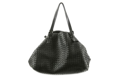 Lot 64 - Bottega Veneta Black Cesta Intrecciato Large...