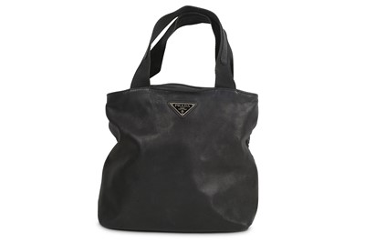 Lot 66 - Two Prada Handbags, the first in black leather,...