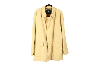 Lot 90 - Burberry Men's Rain Jacket, beige cotton with...