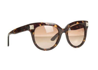 Lot 159 - Valentino Garavani Dark Havana Rockstud...