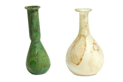 Lot 154 - TWO ROMAN OPAQUE GLASS UNGUENTARIA Circa 1st -...