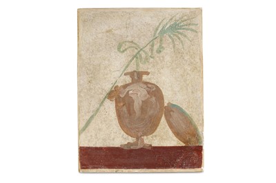 Lot 133 - A ROMAN PAINTED FRESCO FRAGMENT Circa 1st...