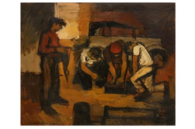 Lot 33 - EDWARD MORLAND LEWIS (1903-1943)  Men at work ...