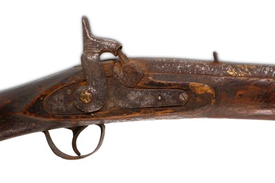 Lot 225 - A percussion musket or carbine, with a 60cm...